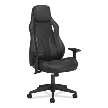 HON® Ryder Executive High-back Leather Chair, Supports Up To 250 Lb, 18.9" Seat Height, Black freeshipping - TVN Wholesale